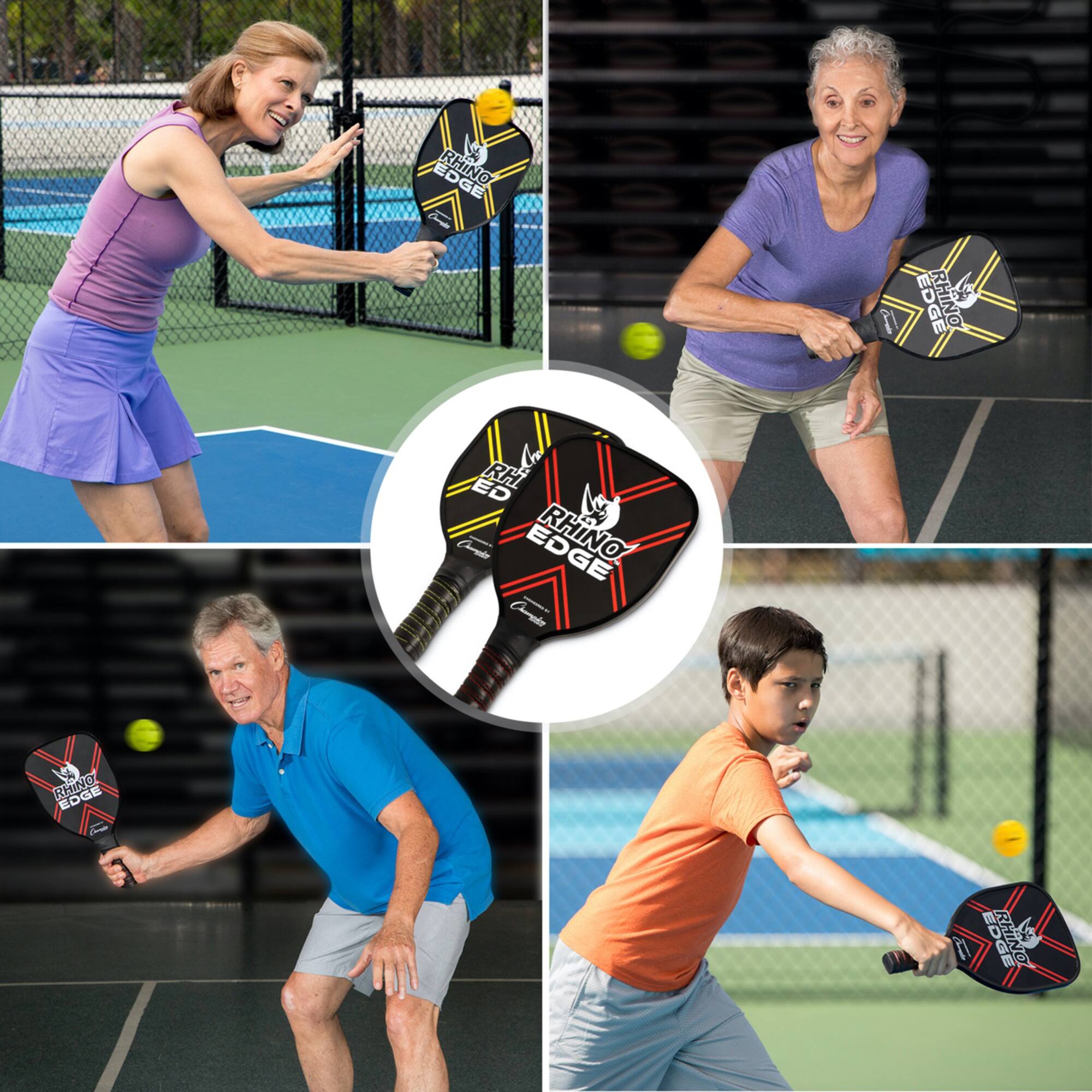 Champion Sports Rhino Pickleball Edge 2-Player Set